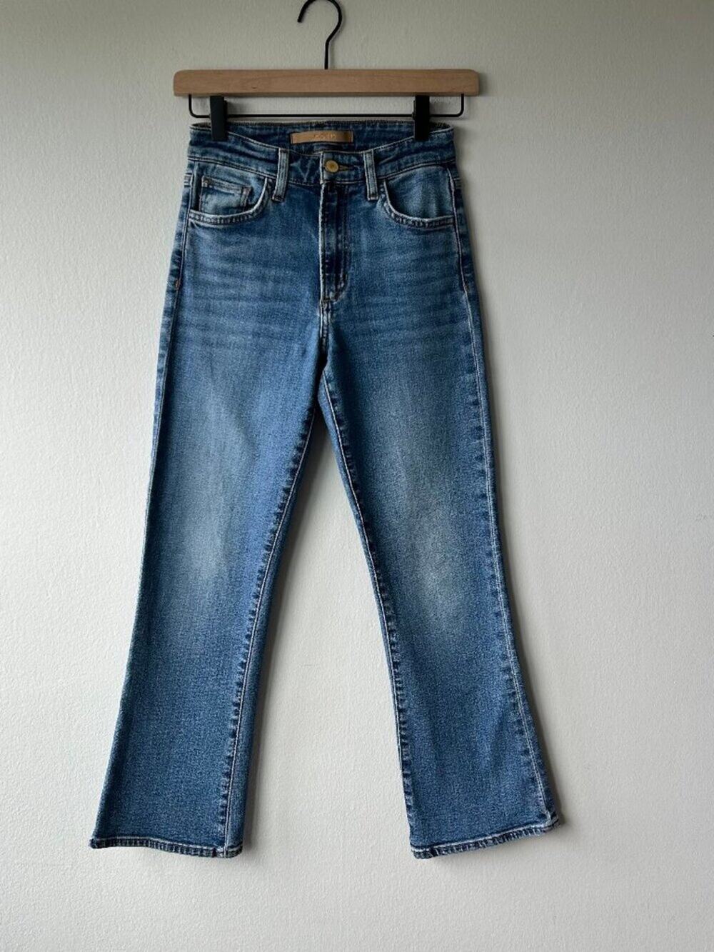 Joe's Jeans The Callie High Rise Cropped Bootcut Jeans Size 24 Medium Wash